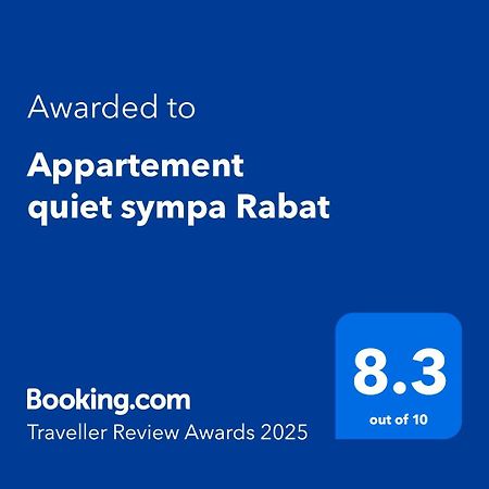 Appartement Quiet Sympa Rabat Exterior photo